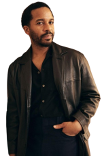 Andre Holland The Dutchman Clay Leather Blazer - Image 3